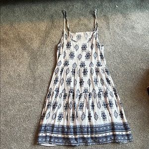 Blue and White Island gypsy dress